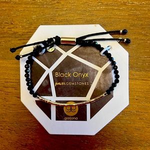 Gorjana adjustable black onyx bracelet, new.